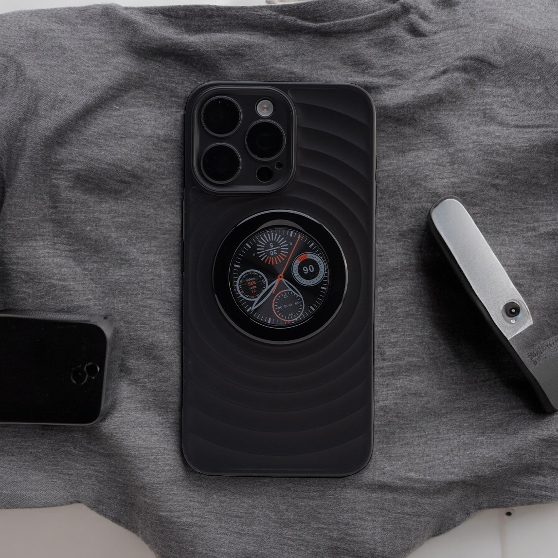 3D Wave Luxury Magnetic Bracket Iphone Case