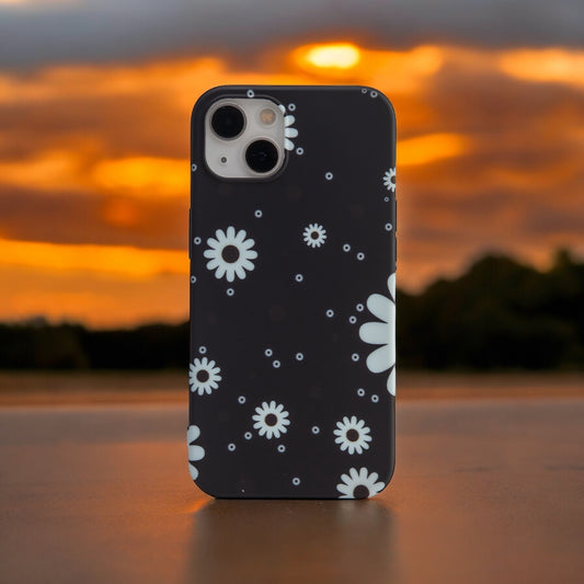 Black Daisy Dream Iphone Case