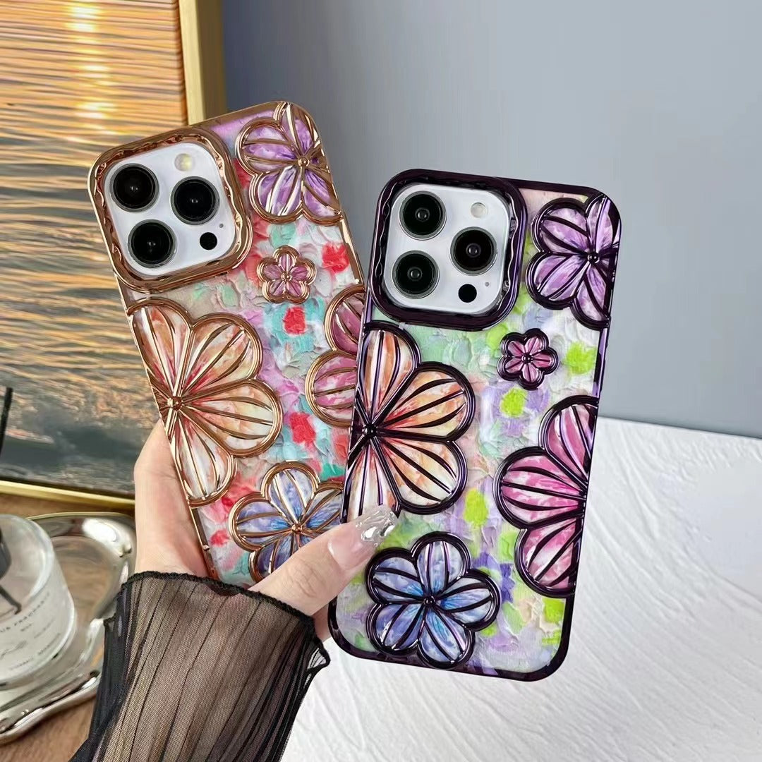 Rainbow Flower Blooms Iphone Case